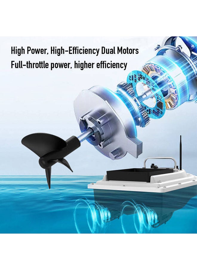 GPS RC Bait Boat 500M Wireless Remote Control Fishing Bait Boat Fishing Feeder Boat