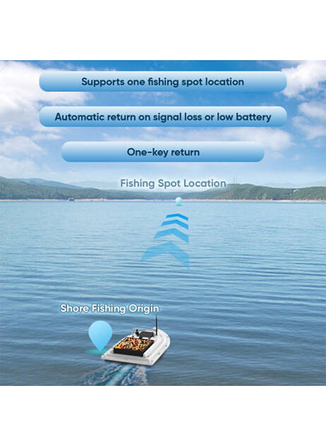 GPS RC Bait Boat 500M Wireless Remote Control Fishing Bait Boat Fishing Feeder Boat