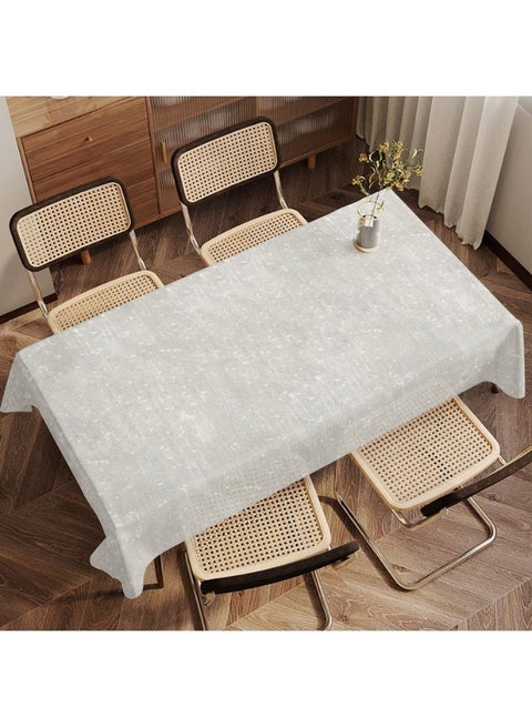 Linen Rectangle Table Cloth Semi-Transparent Fabric – Elegant Look for Living Rooms & Home Decor – Comfortable Feel with Wrinkle Resistant Finish – 1 Piece