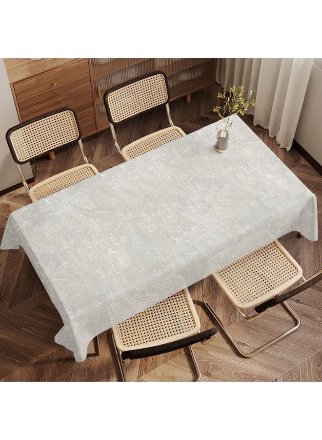 Linen Rectangle Table Cloth Semi-Transparent Fabric – Elegant Look for Living Rooms & Home Decor – Comfortable Feel with Wrinkle Resistant Finish – 1 Piece
