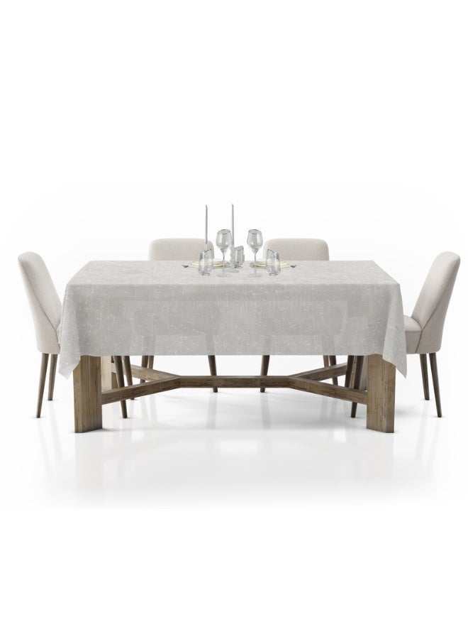 Linen Rectangle Table Cloth Semi-Transparent Fabric – Elegant Look for Living Rooms & Home Decor – Comfortable Feel with Wrinkle Resistant Finish – 1 Piece