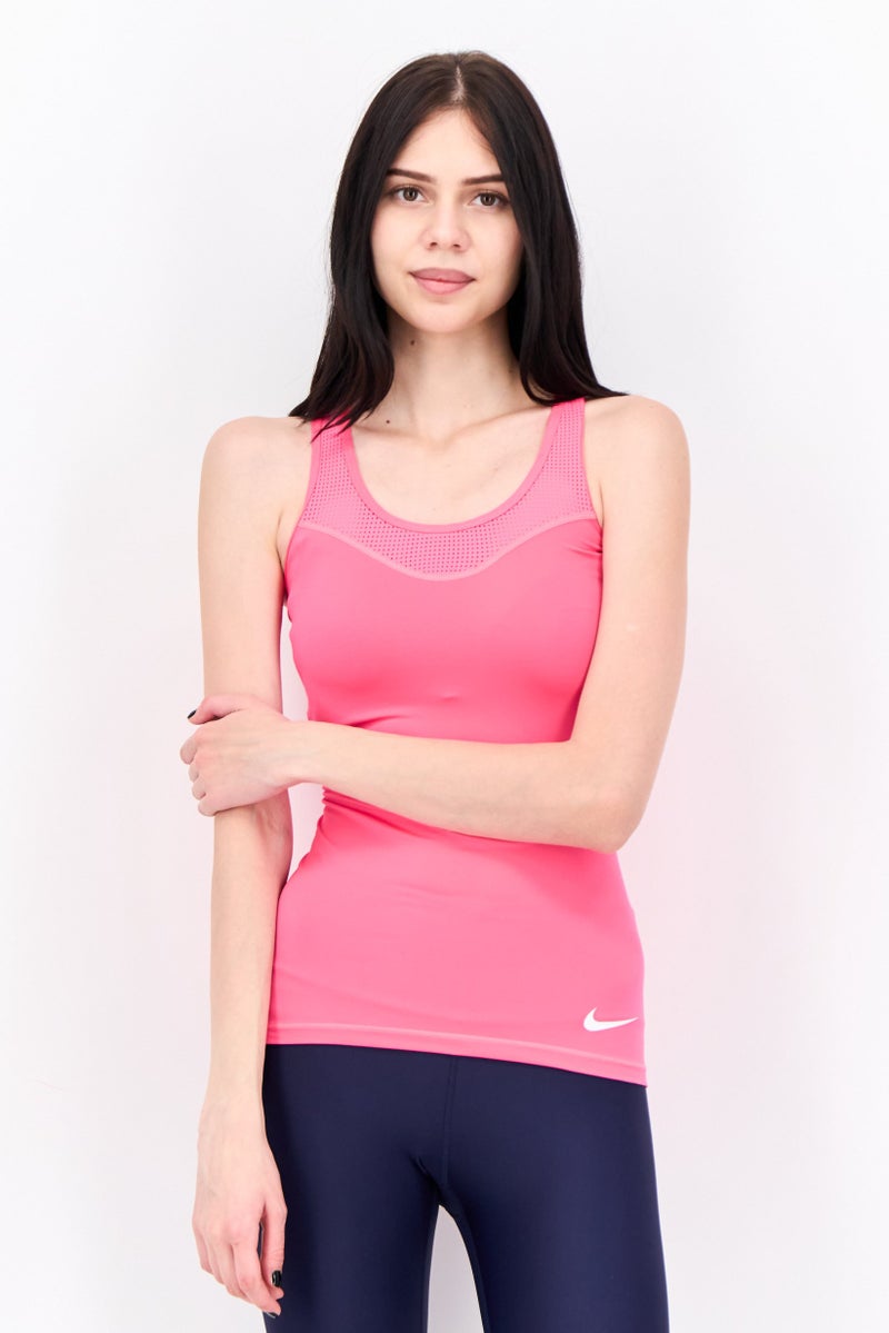 Nike Women Sportswear Fit Sleeveless Training Tank Top, Dark Pink - Image 1