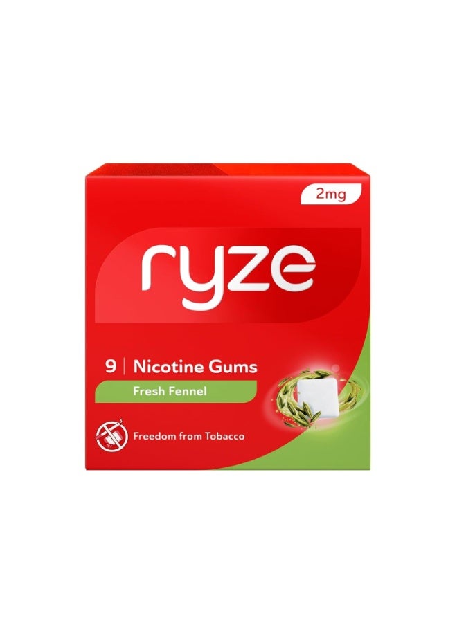 رايز RYZE علكة النيكوتين 2 ملغ | عبوة من 50 (450 قطعة علكة) | بنكهة الشمر المنعش | تحرر من التدخين والتبغ | لطيفة على الحلق | معتمدة من إدارة الغذاء والدواء (FDA) | خالية من السكر | لتبييض الأسنان - Image 4