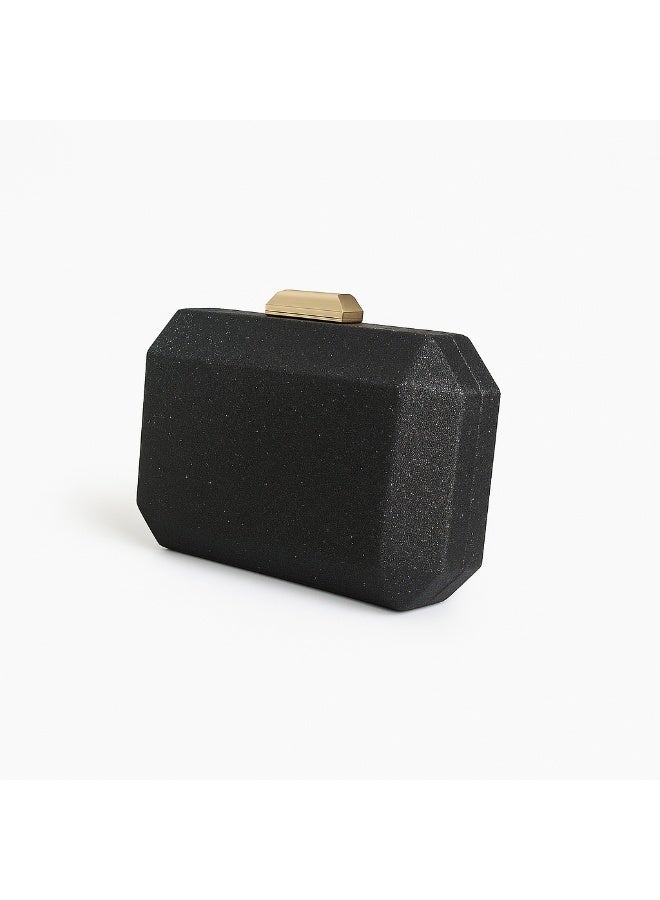 Elegant Matte Silver Clutch – Soft Sparkle Texture – European Made & Imported – Ideal for Formal Evenings - Image 4