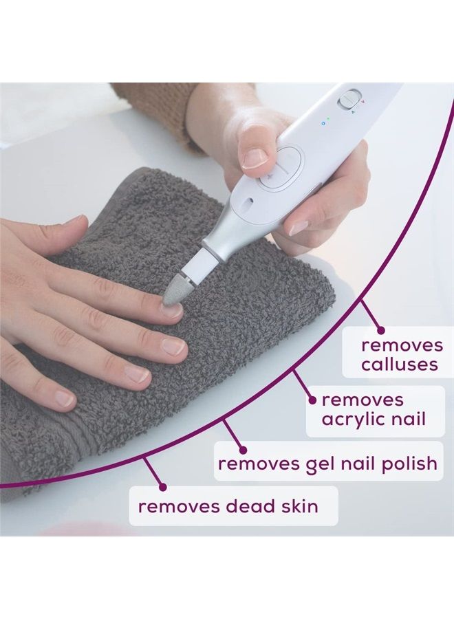 Beurer MP42 Nail Drill, 7-in-1 Nail Kit with Strong Sapphire Nail Drill Bits, Electric Nail File and Nail Buffer Includes Bright LED Light, Pedicure Kit and Manicure Set with Storage Case - Image 5