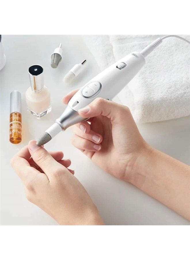 Beurer MP42 Nail Drill, 7-in-1 Nail Kit with Strong Sapphire Nail Drill Bits, Electric Nail File and Nail Buffer Includes Bright LED Light, Pedicure Kit and Manicure Set with Storage Case - Image 4