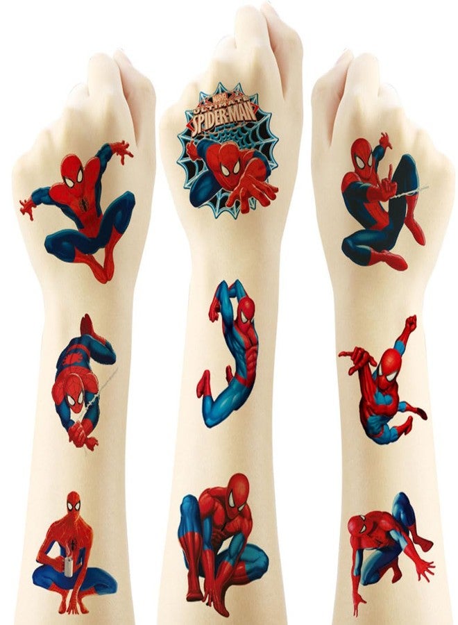 YONGAI 20Pcs Spiderman Temporary Tattoos for Kids, Cool Birthday Party Favors, Cute Cartoon Decoration Sticker Gifts for Girl Boys Home Activity Class Prizes Carnival Christmas Rewards - Image 1