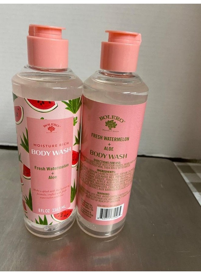 bolero beverly hills - Fresh Watermelon + Aloe Body Wash (2 Ea 8 Oz) - Image 1
