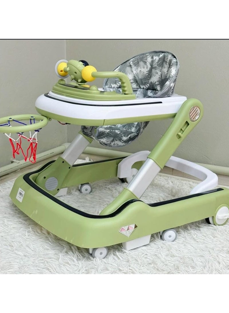 امبريلا مشاية أطفال متعددة الوظائف 4 في 1 مع باسكت بول - Image 2