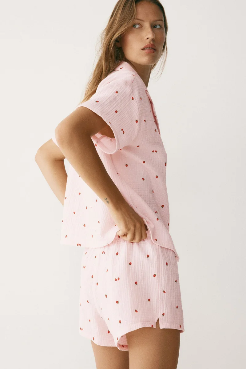 H&M  Cotton muslin pyjamas for Women | Best Price UAE