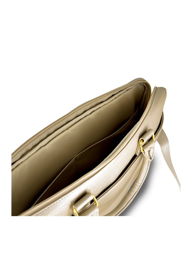 Guess Saffiano Laptop Bag up to 15 inches - Gold