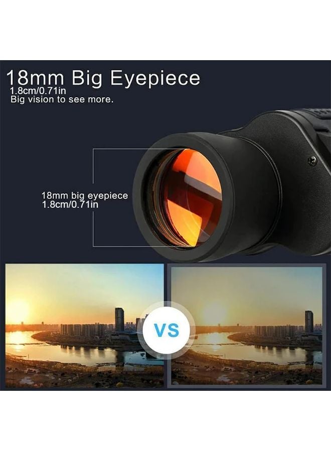 Compact Binoculars 1pc Central Focus Durable ABS Rubber Wide Field Vision Portable Lightweight - Image 5