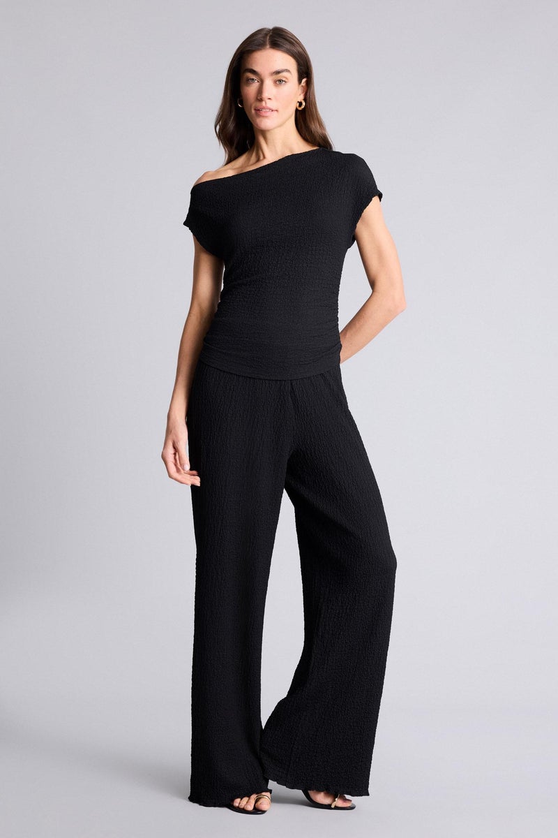 ديفاكتو بنطلون منسوج وايد ليج برجل واسع - Image 1