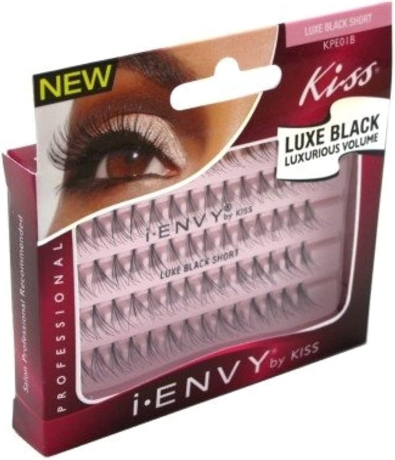رموش KISS I.Envy By Kiss Premium Luxe Black Flare Short، 70 رمش فردي