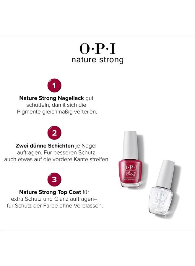 OPI Nature Strong Vegan Nail Polish, A Bloom with a View, Red Nail Polish, Natural Origin, Cruelty-Free Nail Lacquer, 0.5 fl oz. - Image 5