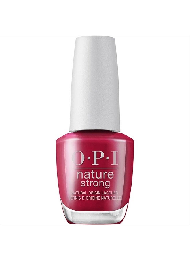 OPI Nature Strong Vegan Nail Polish, A Bloom with a View, Red Nail Polish, Natural Origin, Cruelty-Free Nail Lacquer, 0.5 fl oz. - Image 1
