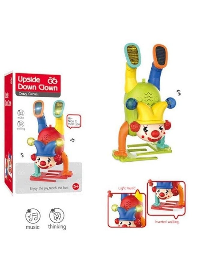 Euphoria Rk Toys Musical Clown Upside Down | Joker Toys Dancing Toy | Dancing Toy Walking Clown Toy for Kids with Music Sound LED Light Up Fun Moving Toy for Babies | (Pack of 1, Random Color)  - Image 2