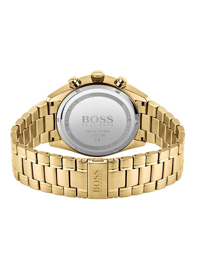 HUGO BOSS ساعة يد كرونوغراف دائرية من الستانلس ستيل للرجال 1513848 - 44 ملم  - Image 3