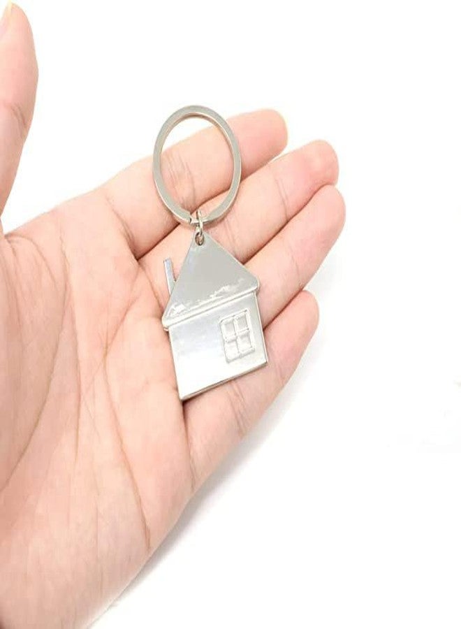 iMagitek 20 Pcs House Shaped Pendant Keychains Keyings Home Keychain Gifts House with Window Mental Keyring for Men and Women Gift - Image 3