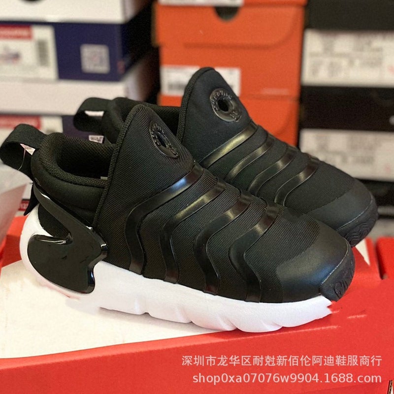 Caterpillar Three Generations Putian Childrens Shoes 2024 Spring Festival New Shoes High Elastic Pure Original Lightweight Childrens Shoes sneaker Black 001 