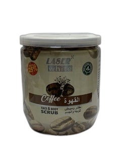 LASER WHITE Arabica Coffee Scrub Removes Excess Oil And Black Spots Whitening Face And Body 