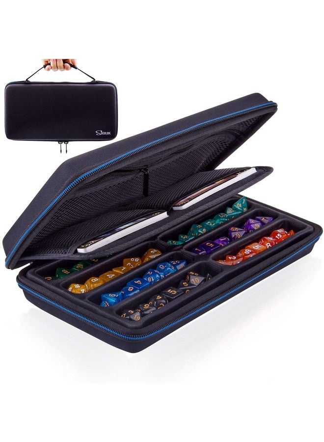 SIQUK Dice Case Dnd Dice Box Dice Storage Case Dice Organizer Holder With Handle Removable Slotted Tray Holds 8 Sets Dnd Dice For Dungeons & Dragons And Other Rpg Table Games - Image 2