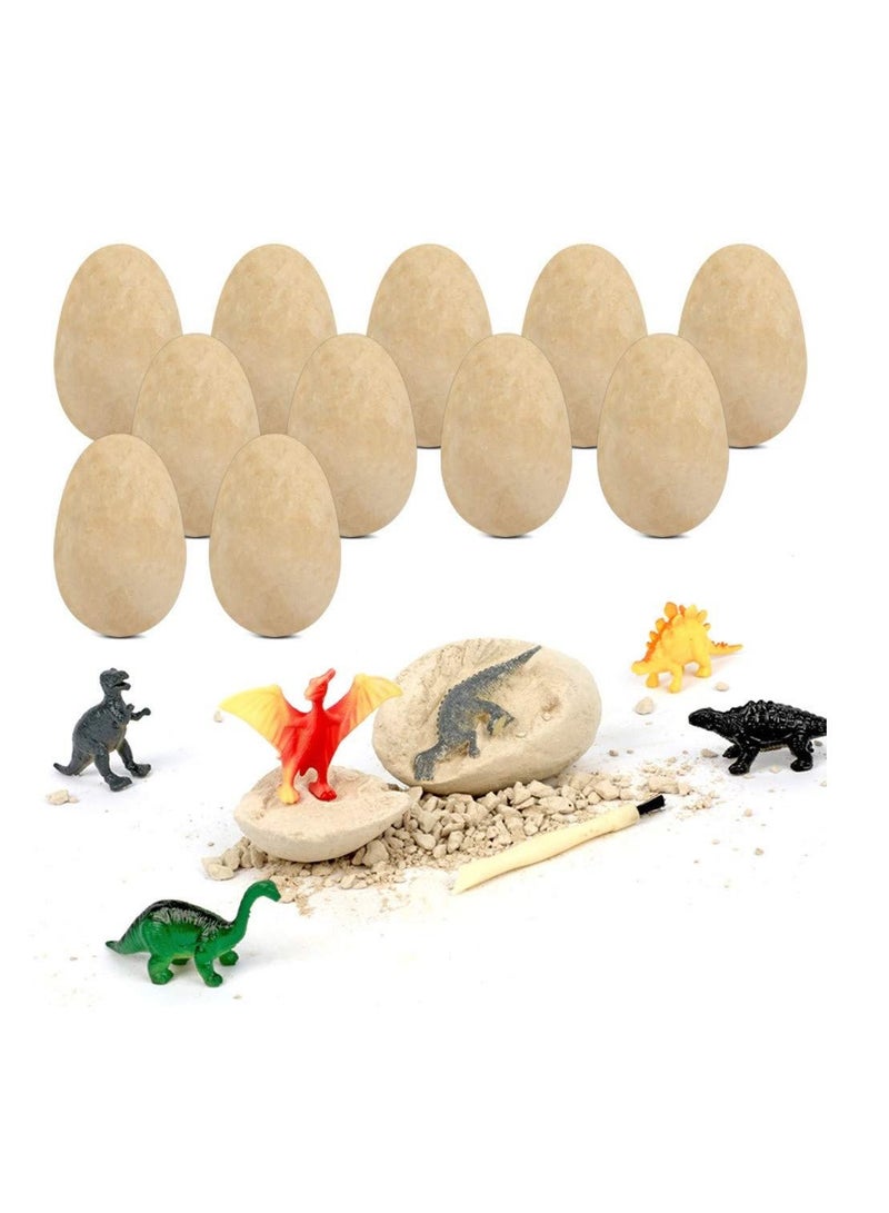 Dinosaur Eggs Dig Kit 12 Pack Discover 12 Different Dinos Archaeology and Paleontology Toy Dino Egg Excavation Kit - Image 2