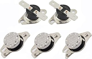 RuiLing 5-Pack KSD301 150 Degrees Centigrade Thermostat Thermal Control Switch 250V 10A Normally Closed NC Thermostat - Image 1