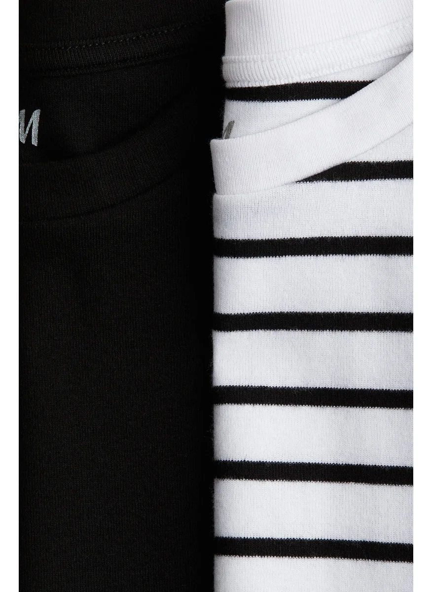 H&M 2-Pack Cotton Jersey Tops