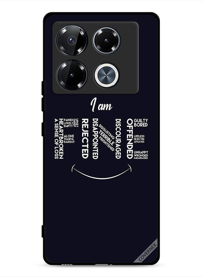 Covernex Infinix Note 40 Pro 5G Protective Case Cover Calligraphy I Am Fine - Image 1