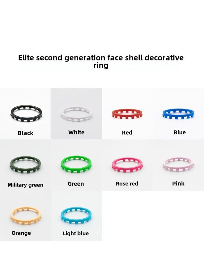 Xbox Elite Handle Rocker Ring Elite2 Face Shell Decorative Ring Elite Handle Face Shell Decorative Ring Repair Accessories-Product Color:Elite Handle Decorative Ring Army Green  - Image 2