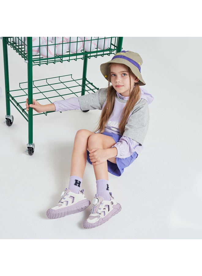 Hush Puppies أحذية رياضية كاجوال للفتيات مع حزام دوار مضاد للركل لفصلي الربيع والصيف للأولاد، أحذية متوسطة وكبيرة للأطفال للتخييم والمشي في الجداول - Image 3