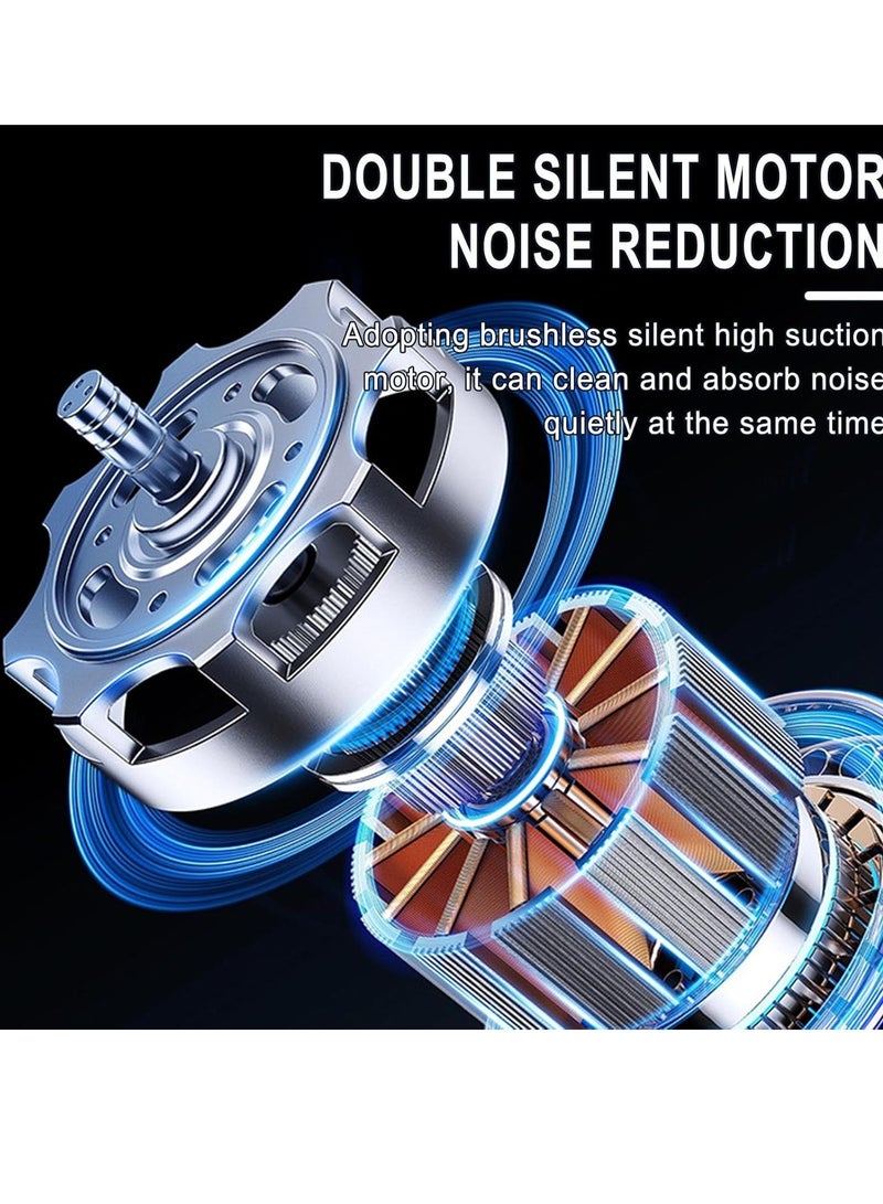 عام تنظيف منزلي ومكنسة كهربائية - روبوت مكنسة ذكية ، منظف خزان مياه أوتوماتيكي ، مكنسة كهربائية روبوتية متكاملة أنيقة (أسود) - Image 4