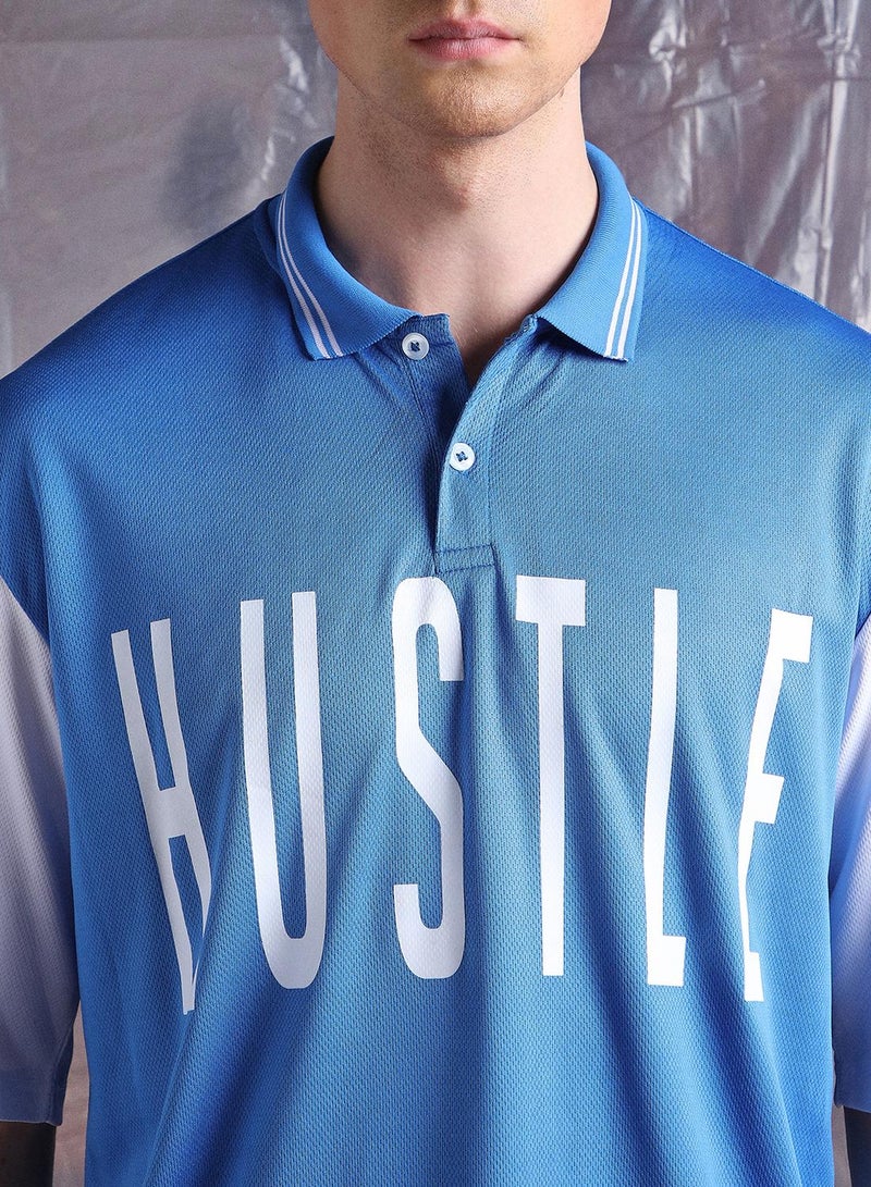 Hubberholme Men Streetletics Printed T-Shirt & Shorts Oversized fit Mesh Co-ord Set - Image 4