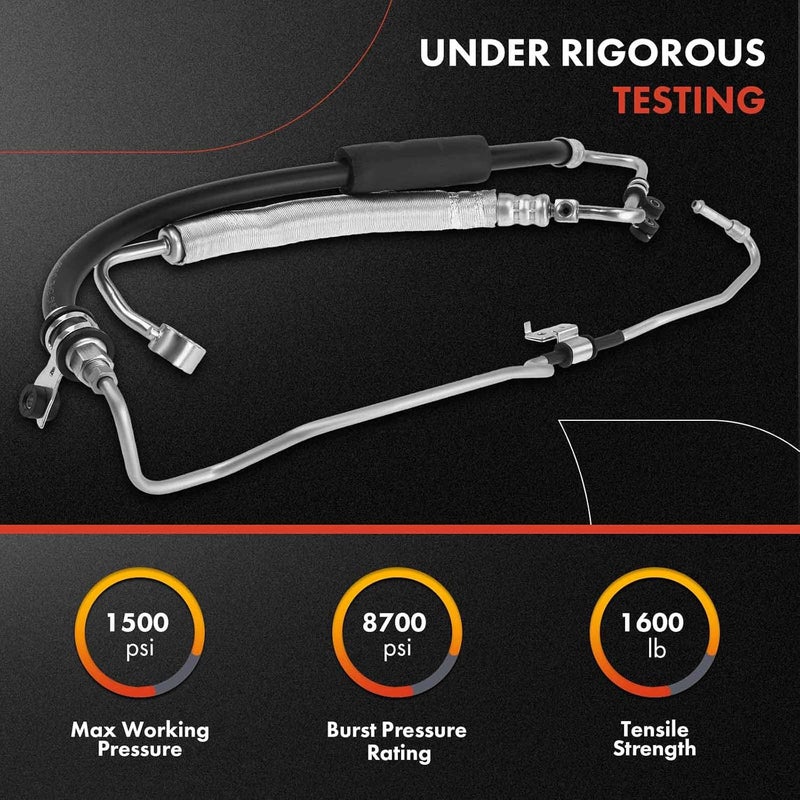 A-Premium Power Steering Pressure Line Hose Assembly for Kia Amanti 2007-2009 - Image 2