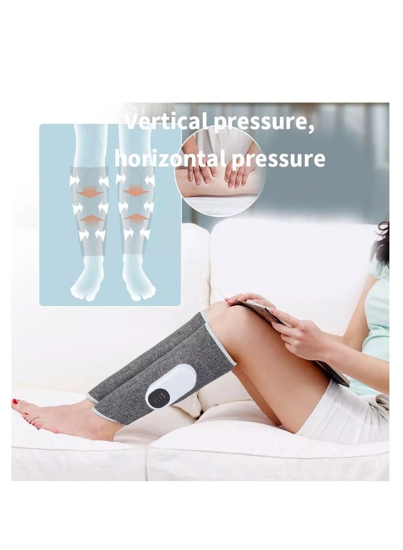 ماركة غير محددة Electric Leg Massager Leg Shaping Wireless Air Compression Heating Calf Massager with 3 Modes 2 Intensities Arm Body Circulation Muscle Relaxation Varicose Veins Physiotherapy (1 pcs)  - Image 4
