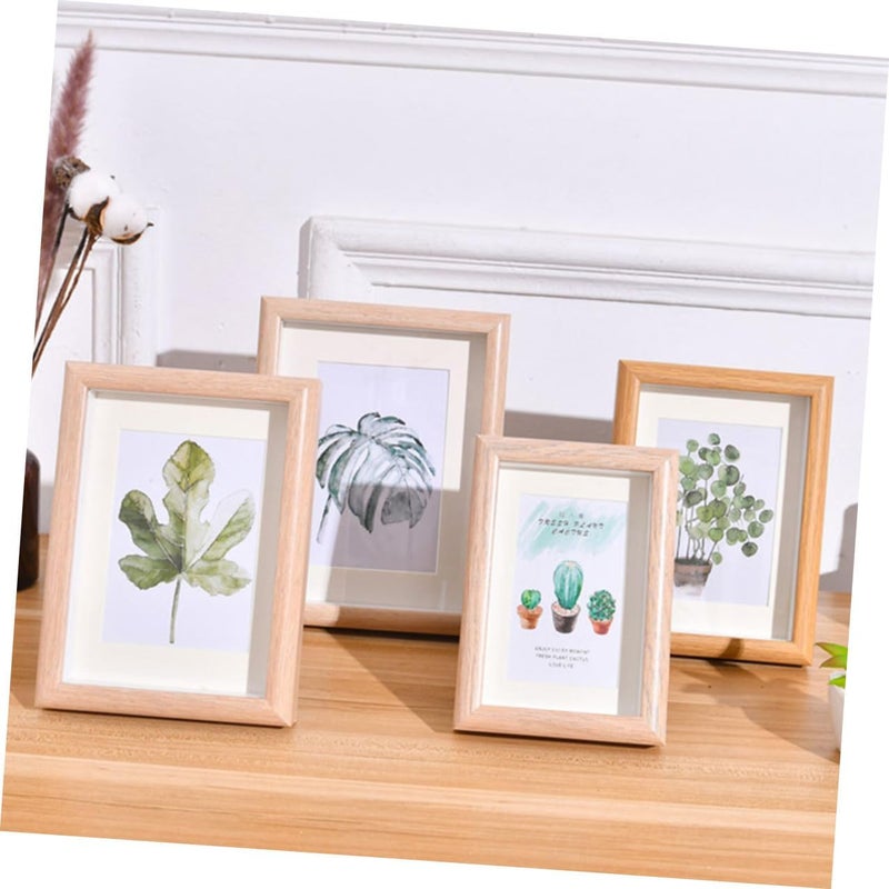 Vintage 10-inch Wooden Photo Display Frames, 2pcs Oak Color Wall-mounted Picture Frames for Living Room Decor and Photo Collage - Image 5