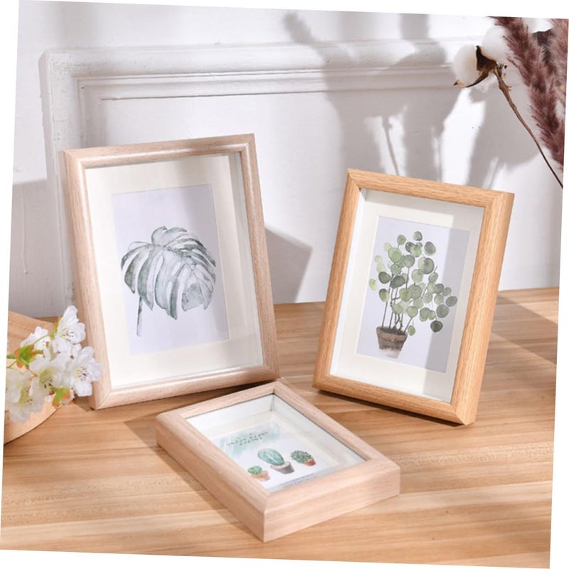 Vintage 10-inch Wooden Photo Display Frames, 2pcs Oak Color Wall-mounted Picture Frames for Living Room Decor and Photo Collage - Image 4