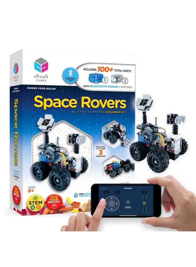 Circuit Cubes Space Rovers Kit Remote Control Robotics Kit Stem Learning Toy For Kids Age 8 And Up - Image 2