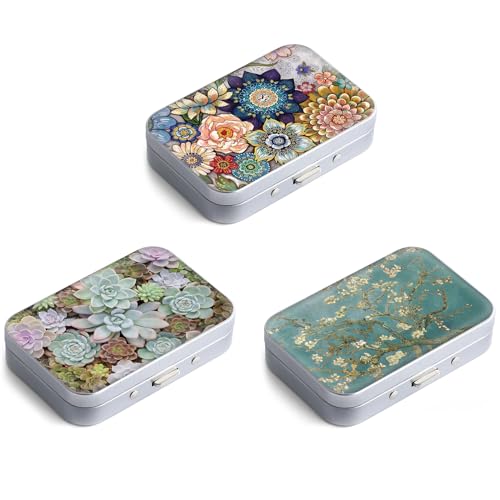 Gerkia Dental Floss Portable Case, Easy to Store Floss Picks of Various Sizes, Portable Dental Floss Dispenser is Perfect for Travelling, Hotels, Dinners, Appointments.Alphabet 3 Piece - Image 1