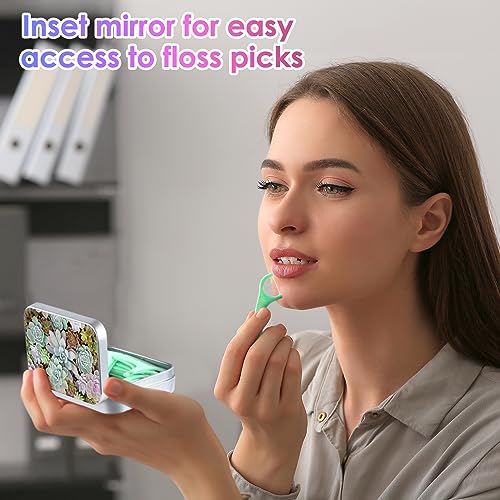 Gerkia Dental Floss Portable Case, Easy to Store Floss Picks of Various Sizes, Portable Dental Floss Dispenser is Perfect for Travelling, Hotels, Dinners, Appointments.Alphabet 3 Piece - Image 4