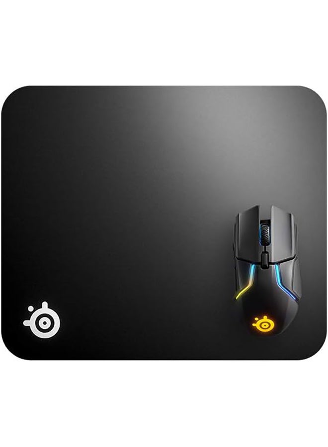 SteelSeries QcK Hard Gaming Mouse Pad - Enhanced Surface Texture - Optimized For Gaming Sensors - Durable Multi-layer construction - Size M - Black - Image 2