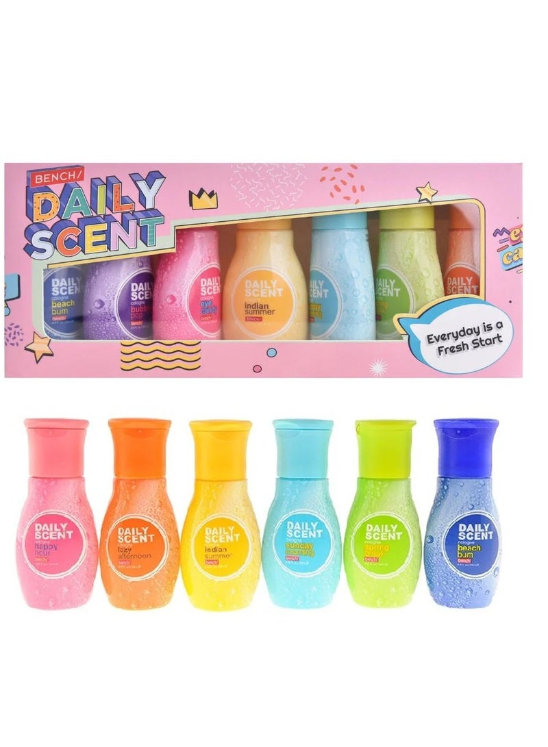Bench DAILY SCENT 6 IN 1 Set different colored bottles