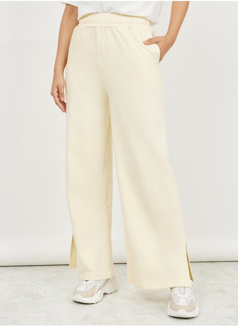 High Rise Side Slit Hem Jogger
