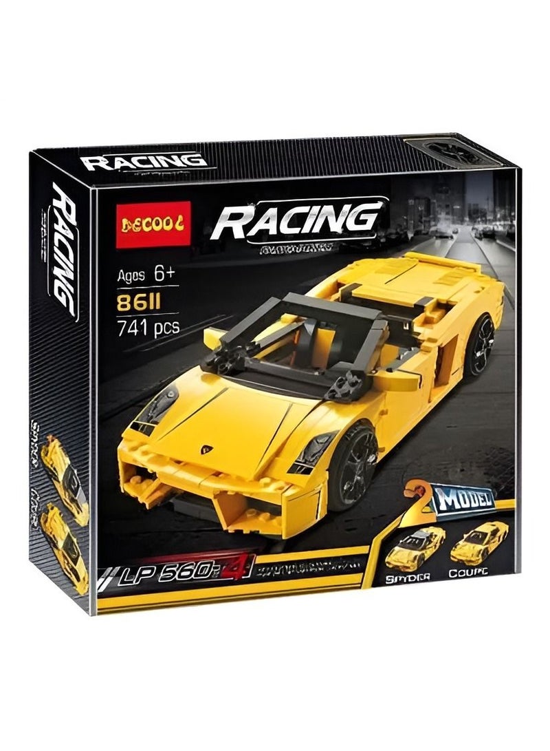 Racing Pacemaker Lamborghini Car 741 Pieces - Image 1