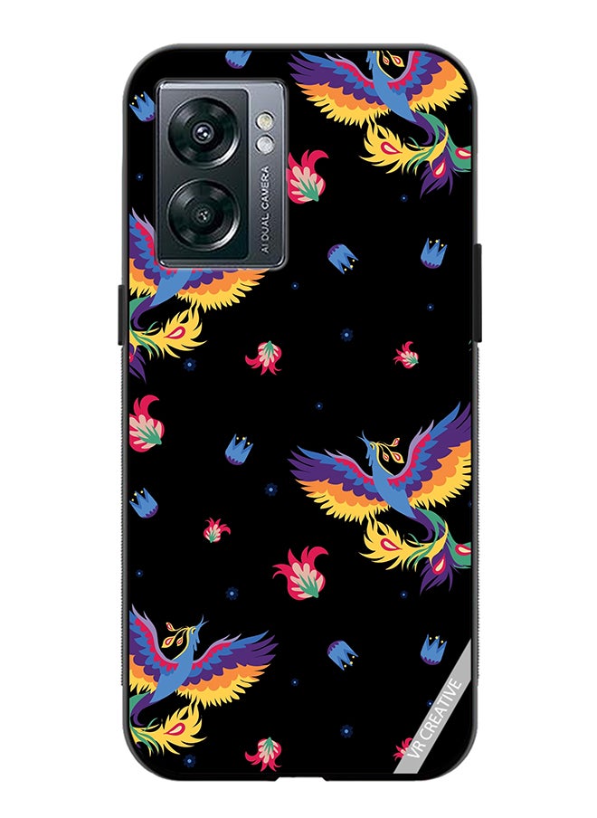 VR CREATIVE Protective Case Cover For Oppo A57 5G Bird And Flowers For Bed Linen Design Multicolour  - Image 1