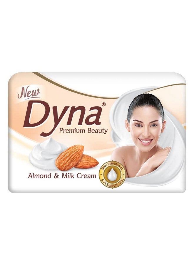 DYNA صابون الاستحمام دينا كريمة الحليب ومستخلصات زيت اللوز 100 جرام × 5 صابون من الدرجة الأولى مع 76% TFM - Image 2