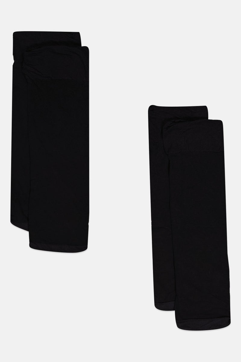 Esmara Women Vital 40 Support Knee Highs, Black - Image 3