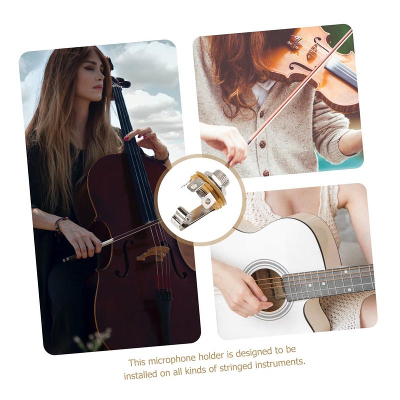 10Pcs Guitar Microphone Socket Holder Easy Install Smooth Edges Sound Quality Spacious Settings - Image 4