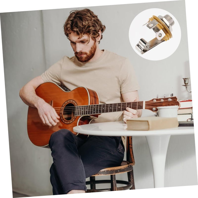 10Pcs Guitar Microphone Socket Holder Easy Install Smooth Edges Sound Quality Spacious Settings - Image 5